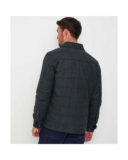 Woolrich Black Alaskan Wool Check Overshirt for men