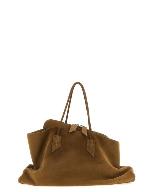 The Attico Brown 'la Passeggiata Large' Shoulder Bag