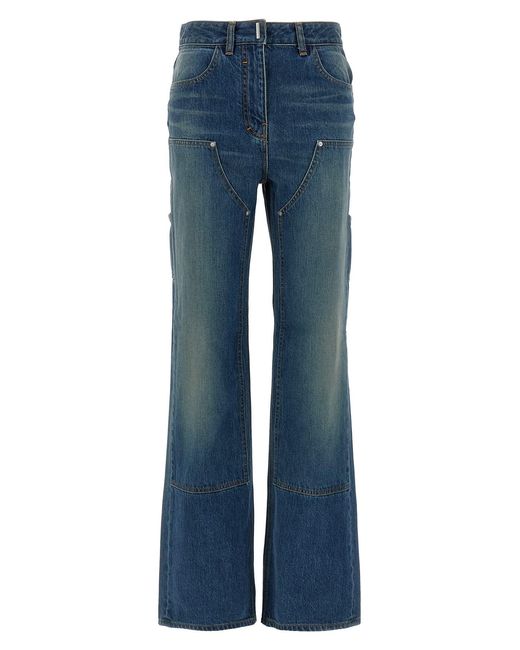 Givenchy Blue 'Wide Leg' Jeans