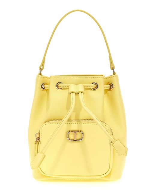 Twin Set Yellow 'portatutto' Bucket Bag