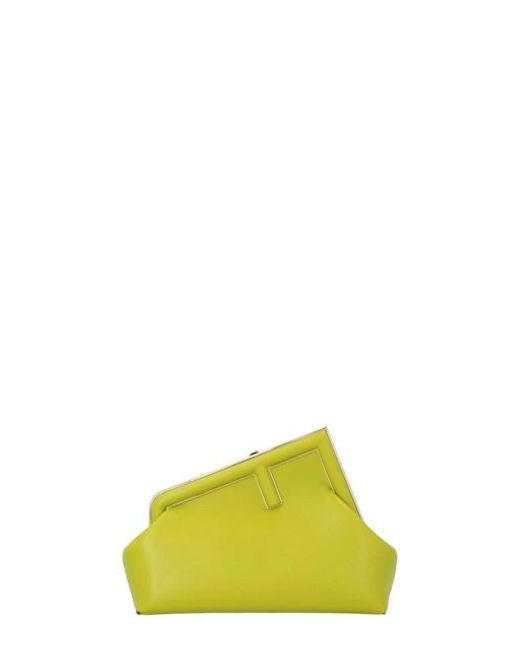 Fendi ' First' Small Handbag in Yellow | Lyst