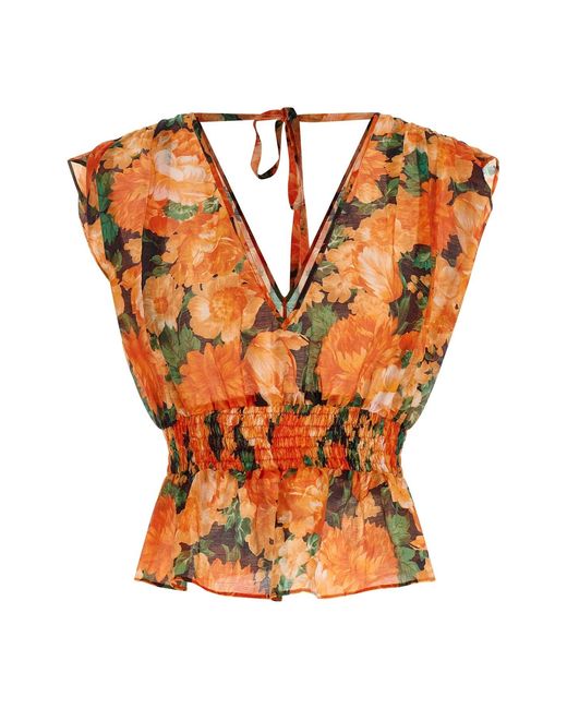 Pinko Orange 'arcore' Top