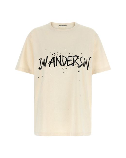 J.W. Anderson Natural 'circular' T-shirt