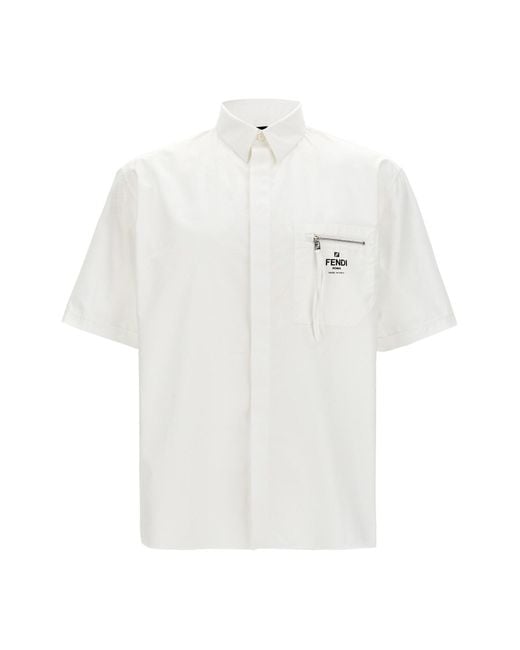 Fendi White ' Roma' Shirt for men