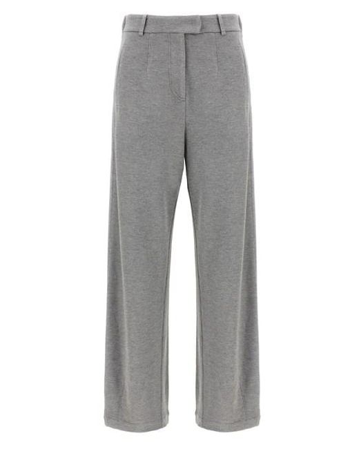Pantalone Lamé di Brunello Cucinelli in Gray