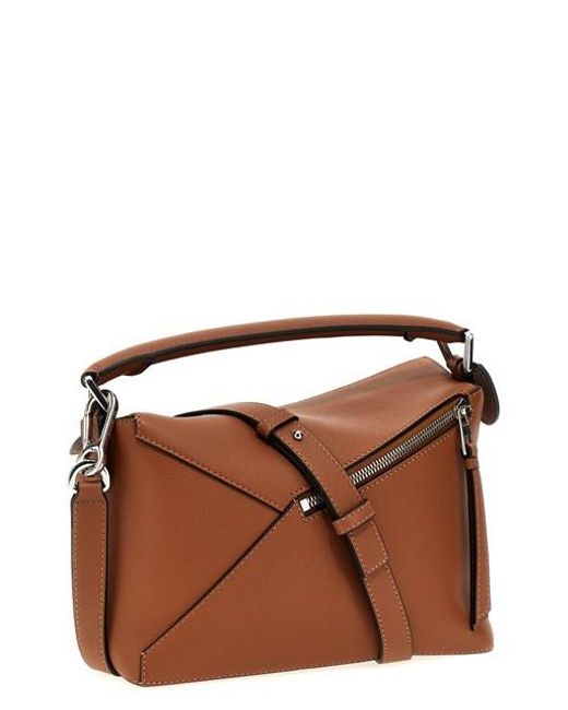 Borsa A Mano 'Small Puzzle' di Loewe in Brown