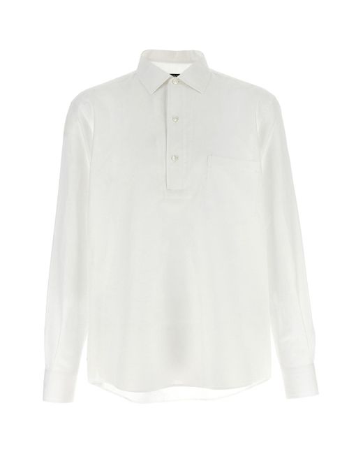 Zegna Leinenhemd in White für Herren