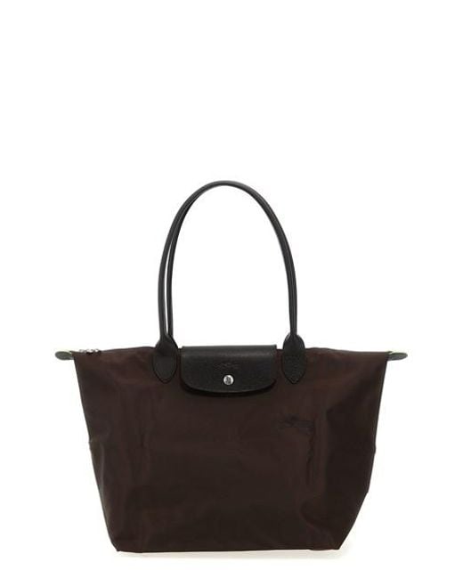 Longchamp Black 'l Le Pliage Green' Shoulder Bag