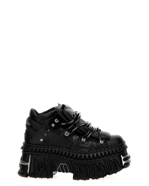 Vetements Black X New Rock 'platform' Sneakers