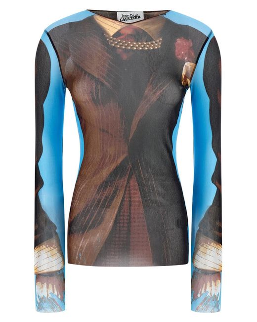 Jean Paul Gaultier Blue 're-edition - The Tennis Suit' Top