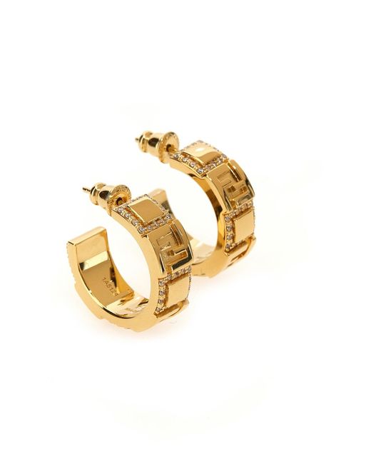 Fendi Metallic Ohrringe "Forever "