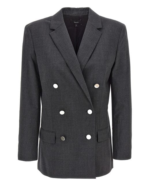 Theory Black 'boxy' Blazer