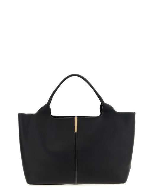 Tod's Black Medium 'ebr' Shopping Bag