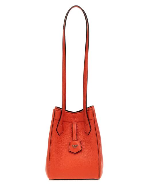 Fendi Red ' Origami Mini' Shoulder Bag