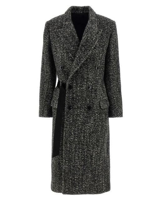 Isabel Marant Black Ebyane Coats And Trench Coats