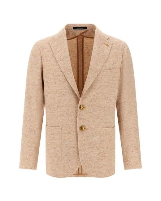 Blazer 'Montecarlo' di Tagliatore in Natural da Uomo