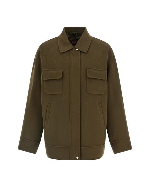 Max Mara Green 'mstdisco' Padded Coat