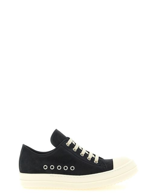 Rick Owens Black 'extreme Low Sneaks' Sneakers