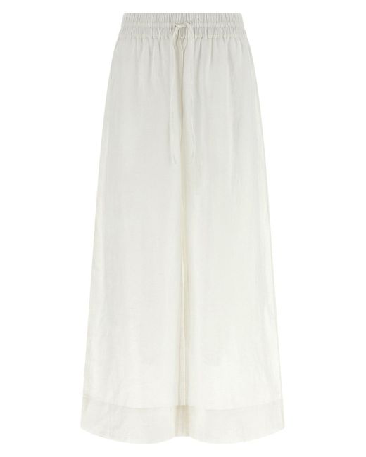 Polo Ralph Lauren White Linen Trousers