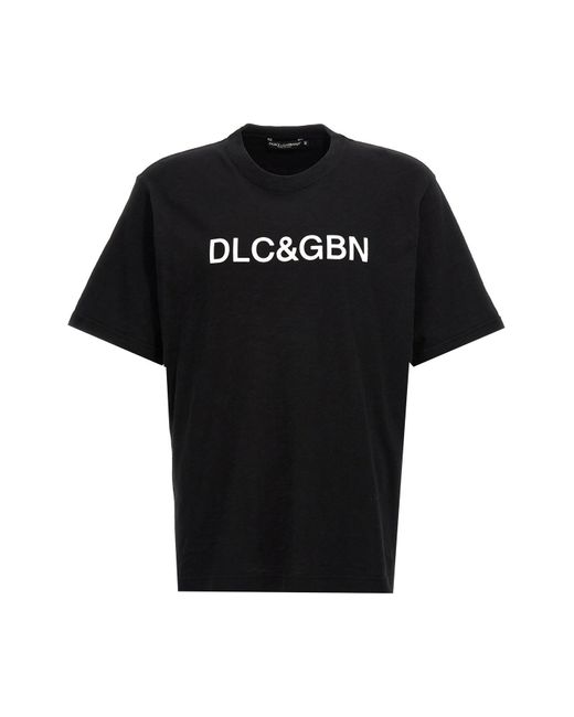 Dolce & Gabbana T-Shirt Mit Logodruck in Black für Herren