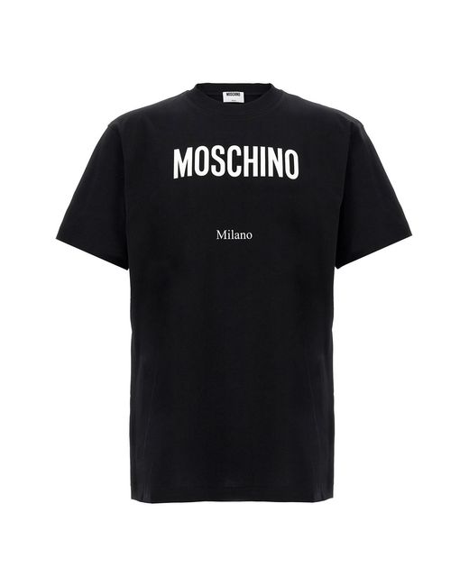 Moschino Black Printed T-shirt for men