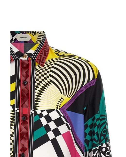 Camicia 'Teatro' di Versace in White