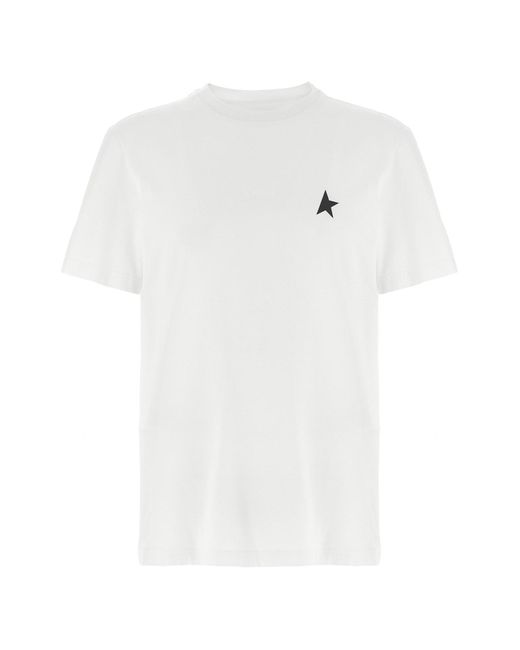 Golden Goose Deluxe Brand White T-shirt 'small Star' for men