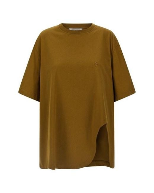 The Attico Green Logo Embroidery T-shirt