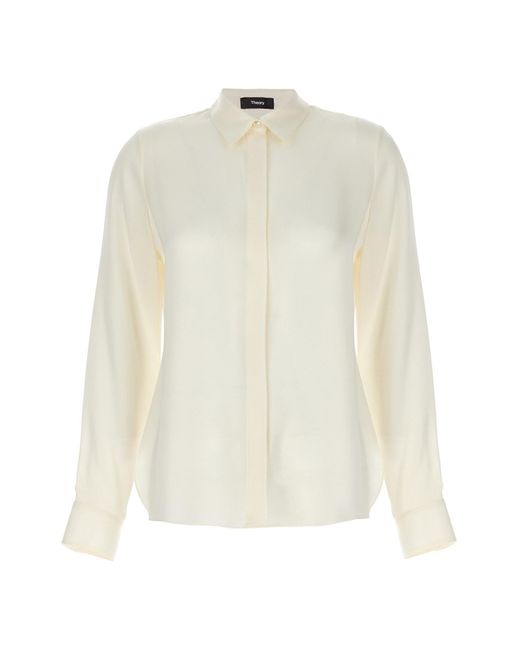 Theory White 'classic Fitted' Shirt