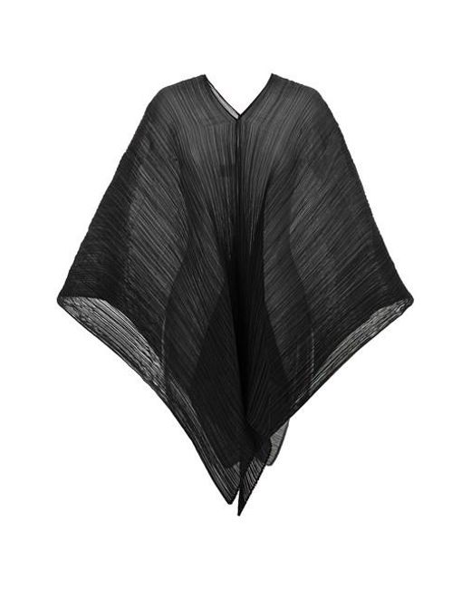 Stola 'Basic Madame-T' di Pleats Please Issey Miyake in Black