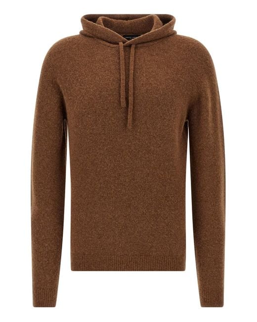 Roberto Collina Kapuzenpullover in Brown für Herren