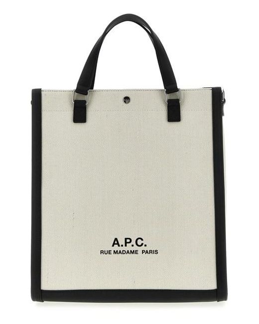 A.P.C. Black 'camille 2.0' Shopping Bag
