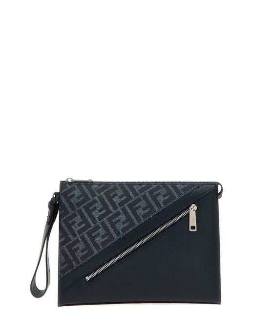 Fendi Beutel " Diagonal" in Black für Herren