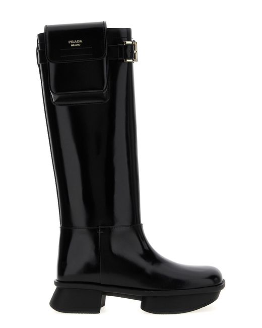 Prada Black Stiefeletten "Equal"
