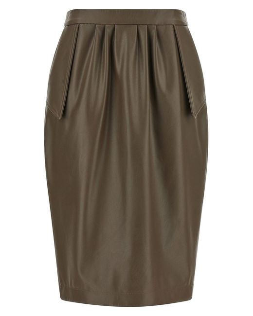 Stella McCartney Green High Waist Skirt
