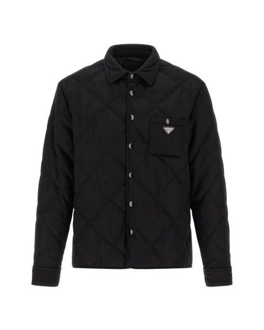 Prada Black Cashmere Overshihrt for men