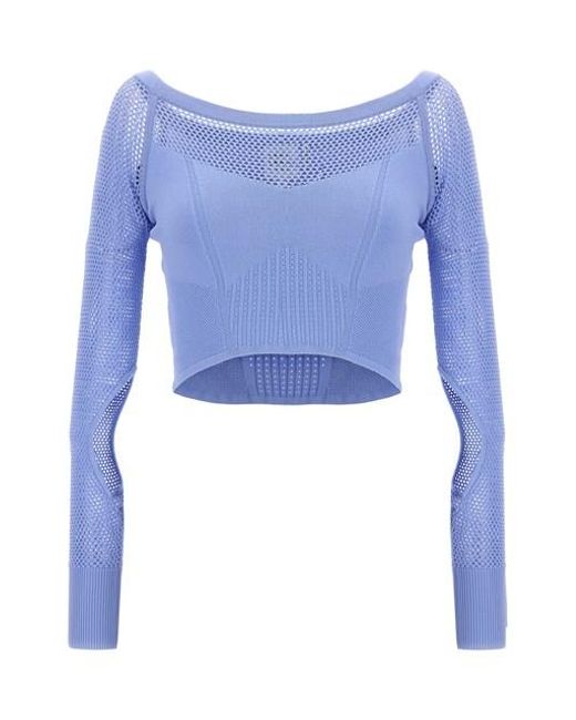 Top crop di Hervé Léger in Blue