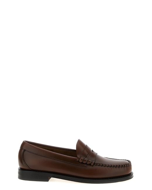 G.H.BASS Brown 'weejuns Larson' Loafers for men