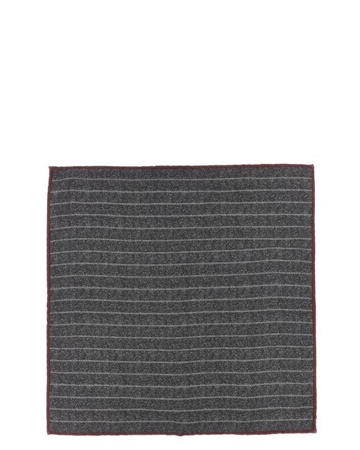 Brunello Cucinelli Gray Double-face Pocket Clutch for men