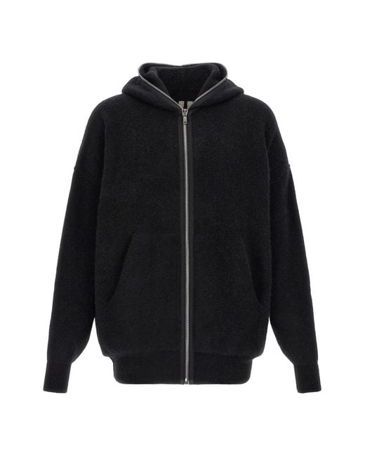 Rick Owens Black 'gimp Hun' Hoodie for men