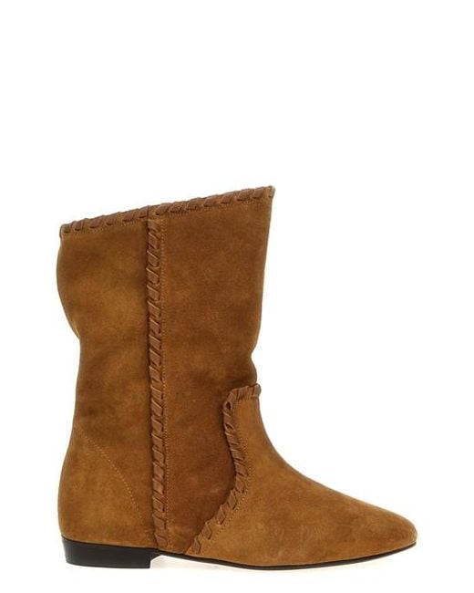 Isabel Marant Brown 'Staeni' Ankle Boots