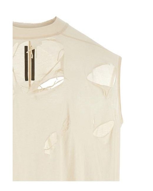 Top 'Tarp T' di Rick Owens in Natural da Uomo