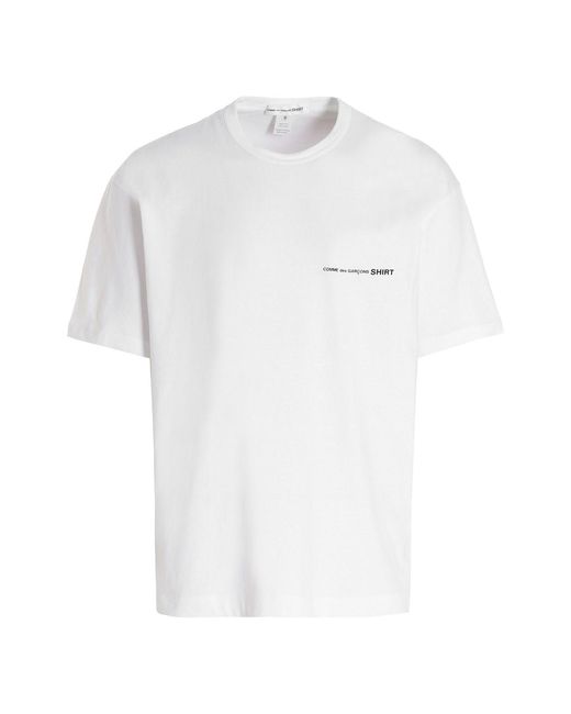 Comme des Garçons White Logo T-shirt for men