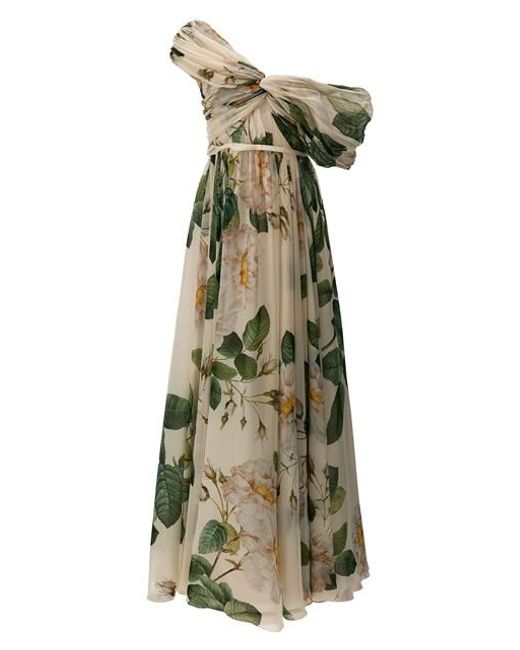 Giambattista Valli Green 'giant Bloom' Floral Print Dress