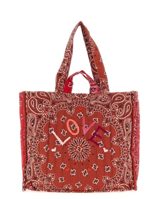 Call it By Your Name Red 'cabas' Maxi Shopping Bag