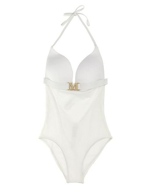 Max Mara White 'cecilia' One-piece Swimsuit