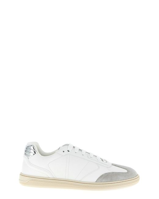 Versace White 'greca Court' Sneakers for men