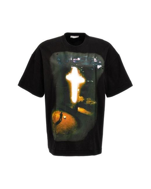 1989 STUDIO Black 'on God' T-shirt for men