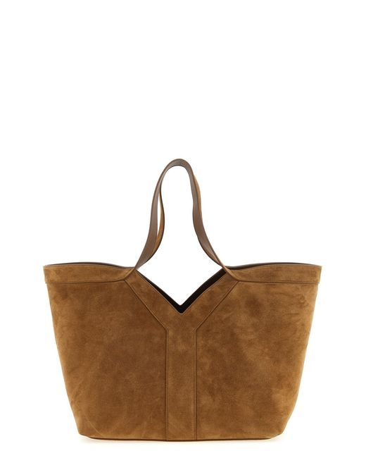 Saint Laurent Brown Small 'y' Shopping Bag