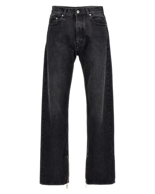 Jeans Regular Con Taglio Affusolato di Off-White c/o Virgil Abloh in Blue da Uomo